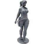 Female Secret Agent Figurine – Stealth Pose Action Figure