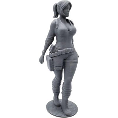 Female Secret Agent Figurine – Stealth Pose Action Figure for Dioramas, Spy Displays & Collector Scenes – 3D Printed in Canada — 3D Printed Collectible by 3DCentral