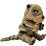 Articulated Otter Figurine with Clam – Cute Poseable Sea Otter Collectible