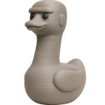 Easter Island Duck Statue – Funny Stone-Head Duck Figurine for Desk or Shelf Décor – Weird Meme Gift for Teens & Adults