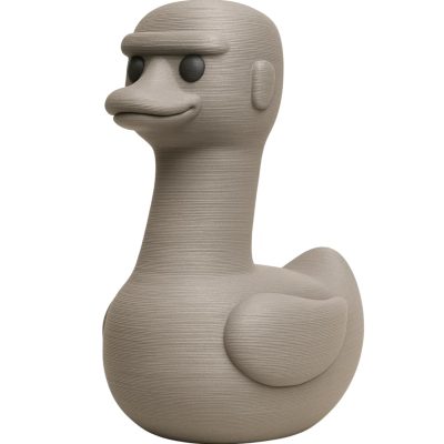 Easter Island Duck Statue – Funny Stone-Head Duck Figurine for Desk or Shelf Décor – Weird Meme Gift for Teens & Adults – 3D Printed in Canada — 3D Printed Collectible by 3DCentral