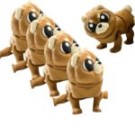 5-Pack Grumpy Chow Chow Dog Figurines