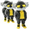 Urban Vibes Koala Articulated Keychain (Pack of 3) – Poseable Mini Streetwear Animal Key Ring with Hoodie & Shades for Swag Bags & Kawaii Gifts – 3D Printed in Canada — 3D Printed Collectible by 3DCentral