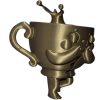 Perk Up Pal Coffee Cup Figurine – Whimsical Walking Mug with Arms and Legs – 3D Printed in Canada — 3D Printed Collectible by 3DCentral