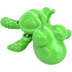 Paintable Articulated Turtle Collectible – DIY Animal for Decorative Display, Desk Display & Creative Customization