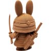 Bunny Samurai Figurine with Katana – Wood-Style 3D Printed Cute Warrior Rabbit Miniature for Fantasy Décor or TTRPG Display – 3D Printed in Canada — 3D Printed Collectible by 3DCentral