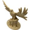Majestic Eagle on Tree Stump Statue – Bald Eagle Figurine with Wings Spread Wide – 3D Printed in Canada — 3D Printed Collectible by 3DCentral