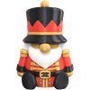 Nutcracker Gnome Figurine – Festive Holiday Shelf Sitter, Nordic Christmas Decor Accent for Home or Office – 3D Printed in Canada — 3D Printed Collectible by 3DCentral