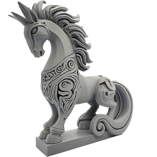 Statue de cheval mythologique sculpté