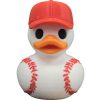 Baseball Duck Figurine with Cap – Sports-Themed Rubber Duck Sculpture for Shelf Decor, Gifts & Desk Accessories – 3D Printed in Canada — 3D Printed Collectible by 3DCentral