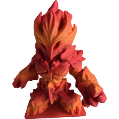 Lesser Fire Elemental Miniature – Small Flame Monster for Fantasy RPGs | Inferno Familiar or Encounter Token – 3D Printed in Canada — 3D Printed Collectible by 3DCentral