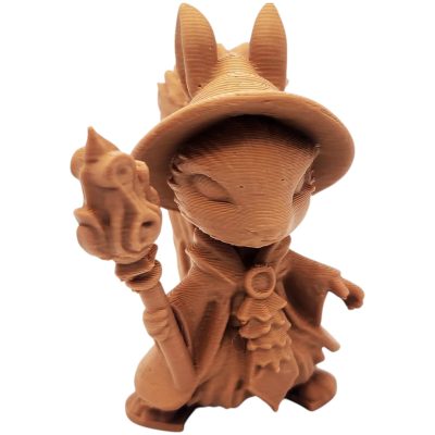 Sage Squirrel Figurine – Fantasy Druid Mage Squirrel with Robe, Hat, and Staff – Tabletop Miniature for Display or Collection – 3D Printed in Canada — 3D Printed Collectible by 3DCentral