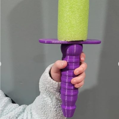 Pool Noodle Sword - Dagger — 3D Printed Collectible by 3DCentral
