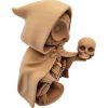 Freemason Owl Figurine – Fantasy Miniature Collectible with Skull Prop – Tabletop RPG Owl Mage Statue – Display-Ready Model for Painting & Display – 3D Printed in Canada — 3D Printed Collectible by 3DCentral