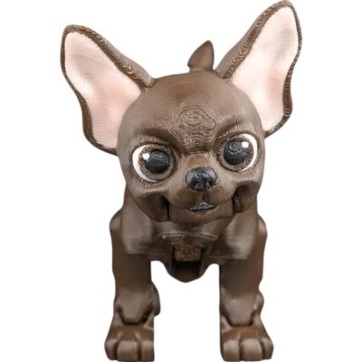 Lupe The Chihuahua – Cute Articulated Dog Figurine for Desk, Shelf or Collectible Display – Chihuahua Decor Gift for Dog Lovers & Pet Owners – 3D Printed in Canada — 3D Printed Collectible by 3DCentral