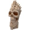 Death Mask Figurine – Ornate Bone Skull Sculpture with Crowned Crest for Gothic Decor, Fantasy Collections, or Dark Shrine Display – 3D Printed in Canada — 3D Printed Collectible by 3DCentral
