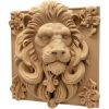 Framed Lion Relief Wall Art – Ornate 3D Wall Sculpture with Floral Accents, No Supports Needed – 3D Printed in Canada — 3D Printed Collectible by 3DCentral