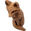 Wood-Carved Fox Totem Figurine – Mystical Forest Animal Sculpture in PLA with Wood – 3D Printed in Canada — 3D Printed Collectible by 3DCentral