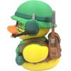 Soldier Duck Figurine with Helmet, Dog Tags & Gear – Military-Themed Collectible Duck Sculpture for Shelf or Desk – 3D Printed in Canada — 3D Printed Collectible by 3DCentral