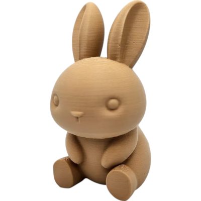 Sitting Bunny Figurine – Cute Minimalist Rabbit Sculpture for Easter, Nursery or Shelf Display – 3D Printed in Canada — 3D Printed Collectible by 3DCentral