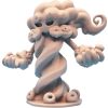Storm Elemental Miniature – Cloud-Themed Fantasy Mini for TTRPG Combat – Paintable Weather Spirit Figure – 3D Printed in Canada — 3D Printed Collectible by 3DCentral