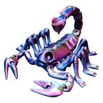 Articulated Scorpion Figurine – Rainbow Desk Collectible for Teens & Adults – Poseable Arachnid Collectible – 3D Printed in Canada — 3D Printed Collectible by 3DCentral