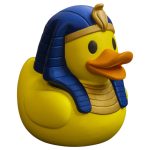 Pharaoh Duck Figurine – Ancient Egypt Rubber Duck Display Décor for Desk, Shelf, or Gift – Collectible-Style Novelty Item for Teens & Adults