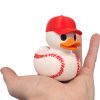 Baseball Duck Figurine with Cap – Sports-Themed Rubber Duck Sculpture for Shelf Decor, Gifts & Desk Accessories – 3D Printed in Canada — 3D Printed Collectible by 3DCentral
