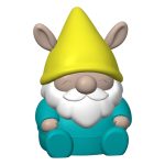 Alpaca Gnome Figurine – Whimsical Bearded Gnome with Alpaca Ears in Yellow Hat – Fantasy Garden Shelf or Desk Decor for Teens & Adults
