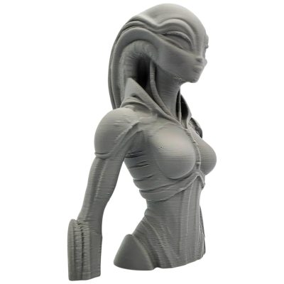 Female Alien Hybrid Sculpture – Sci-Fi Bust for Display, Collectors & Decor Fans – 3D Printed in Canada — 3D Printed Collectible by 3DCentral