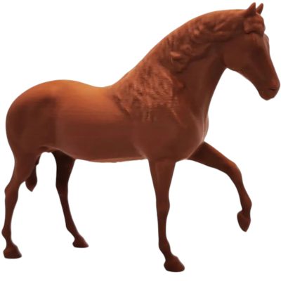 Majestic Horse Figurine – Elegant Equestrian Sculpture for Shelf or Desk Display, Gift for Horse Lovers and Collectors – 3D Printed in Canada — 3D Printed Collectible by 3DCentral