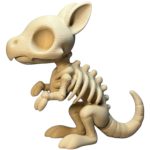 Chibi Skeleton Kangaroo Figurine