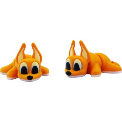 Cartoon Style Articulated Dog Figurine – Cute Collectible Pup Gift for Teens & Adults – 3D Printed in Canada — 3D Printed Collectible by 3DCentral