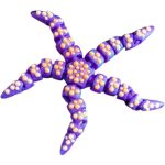 Tiny Starfish Figurine – Articulated Ocean Creature