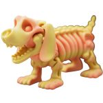 Articulated Skeleton Dachshund Figurine – Spooky Dog Desk Toy, Halloween Decor, Posable Bone Pup Collectible Collectible – Print-in-Place – 3D Printed in Canada — 3D Printed Collectible by 3DCentral