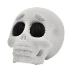 Knitted Skull Figurine – Cozy Textured Skull Decor