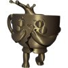 Perk Up Pal Coffee Cup Figurine – Whimsical Walking Mug with Arms and Legs – 3D Printed in Canada — 3D Printed Collectible by 3DCentral