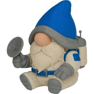 Astronaut Gnome Figurine – Whimsical Space Explorer Gnome with Helmet, Jetpack & Beard – Indoor Shelf Decor for Sci-Fi Lovers & Collectors – 3D Printed in Canada — 3D Printed Collectible by 3DCentral