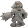 Honey Badger Fantasy Figurine – Fierce Warrior with Spiked Gauntlets – Owls & Dragons Collection – 3D Printed in Canada — 3D Printed Collectible by 3DCentral