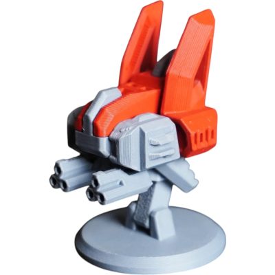 Razorwing Scout – 7-Part DIY Spaceship Model Kit with Stand Included, Snap-Fit Assembly – 3D Printed in Canada — 3D Printed Collectible by 3DCentral