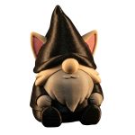 Maine Coon Cat Gnome Figurine – Fantasy Nordic Gnome with Kitty Ears for Desk, Shelf, or Garden Display – Cute Cat Lover Gift Idea