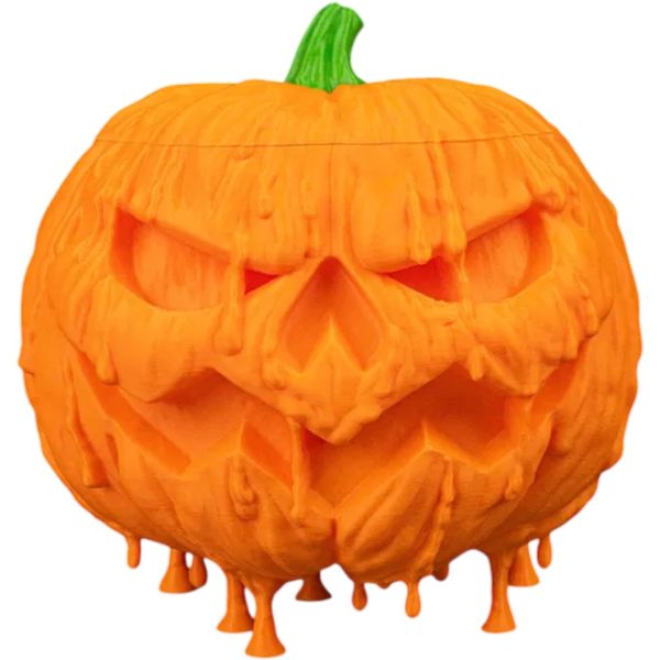 Melted Halloween Candy Holder Pumpkin