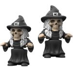 Skeleton Witch Figurine – Poseable Halloween Collectible