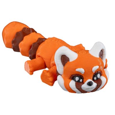 Articulated Red Panda Figurine – Cute Fidget Animal Desk Toy for Teens & Adults – Collectible Posable Red Panda Gift – 3D Printed in Canada — 3D Printed Collectible by 3DCentral
