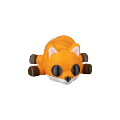 5-Pack Fox Linger Rest & Nest Figurines – Cute 2" Collectible Desk Décor & Fidget Companions for Stress Relief – 3D Printed in Canada — 3D Printed Collectible by 3DCentral
