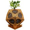 Elven D20 Dice Planter – Fantasy Tabletop Succulent Pot for Desk or Shelf – 3D Printed in Canada — 3D Printed Collectible by 3DCentral