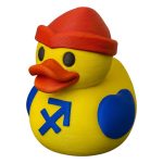Sagittarius Zodiac Duck – Astrology Collectible Decor Figurine with Archer Symbol Hat – Fun Birthday Gift for Astrology Lovers & Duck Collectors