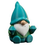 Diamond Hands Gnome Figurine – Crypto Gnome Desk Decor with Gems for Traders, Investors & Collectors – Geeky Office Gift for Him or Her