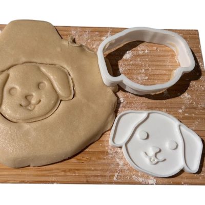 Dog Cookie Cutter Set of 3 Sizes (3" 4" 5") – Pet-Themed Baking & Fondant Mold – 3D Printed in Canada — 3D Printed Collectible by 3DCentral