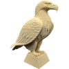 Bald Eagle Statue – Wooden-Style Bird of Prey Sculpture for Shelf, Desk, or Patriotic Decor – 3D Printed in Canada — 3D Printed Collectible by 3DCentral